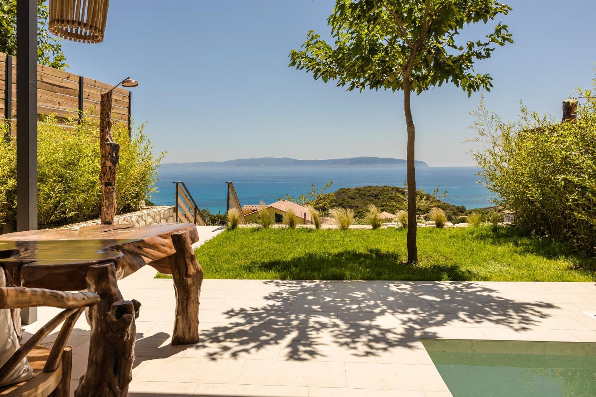 Hilaritas Luxury Suites Sea View, Private Pool & Jacuzzi Paradise Ratzaklion Exterior photo
